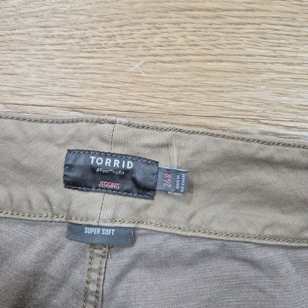 Torrid Jegging Jeans Womens 24R Super Soft Skinny Carrer Dress Pants 44x27 NEW
